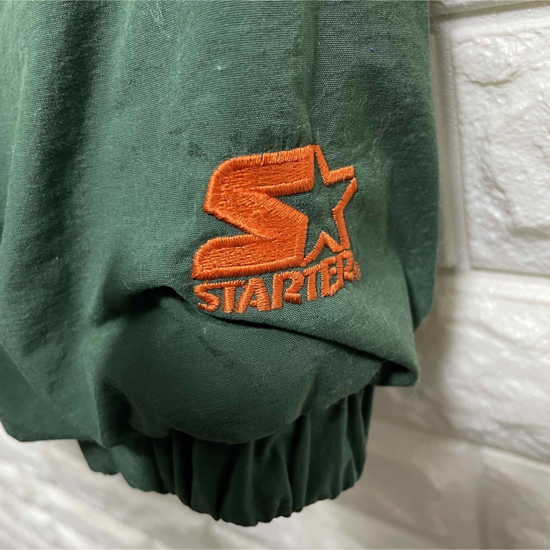 STARTER - 90s スターター 中綿ナイロンジャケット マルチカラー 刺繍