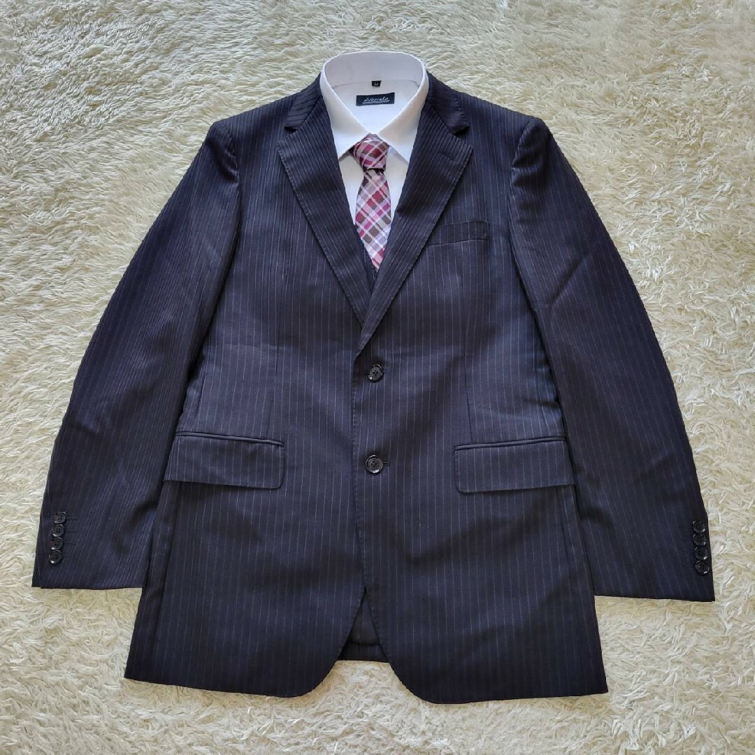 BURBERRY - 【極美品】バーバリーロンドン 3ピース ストライプ パンツ