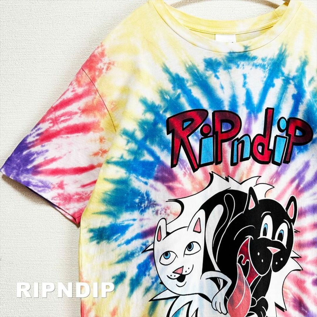 RIPNDIP(リップンディップ)の【RIPNDIP】Jerm&Nerm Show スパイラルダイ Tシャツ メンズのトップス(Tシャツ/カットソー(半袖/袖なし))の商品写真