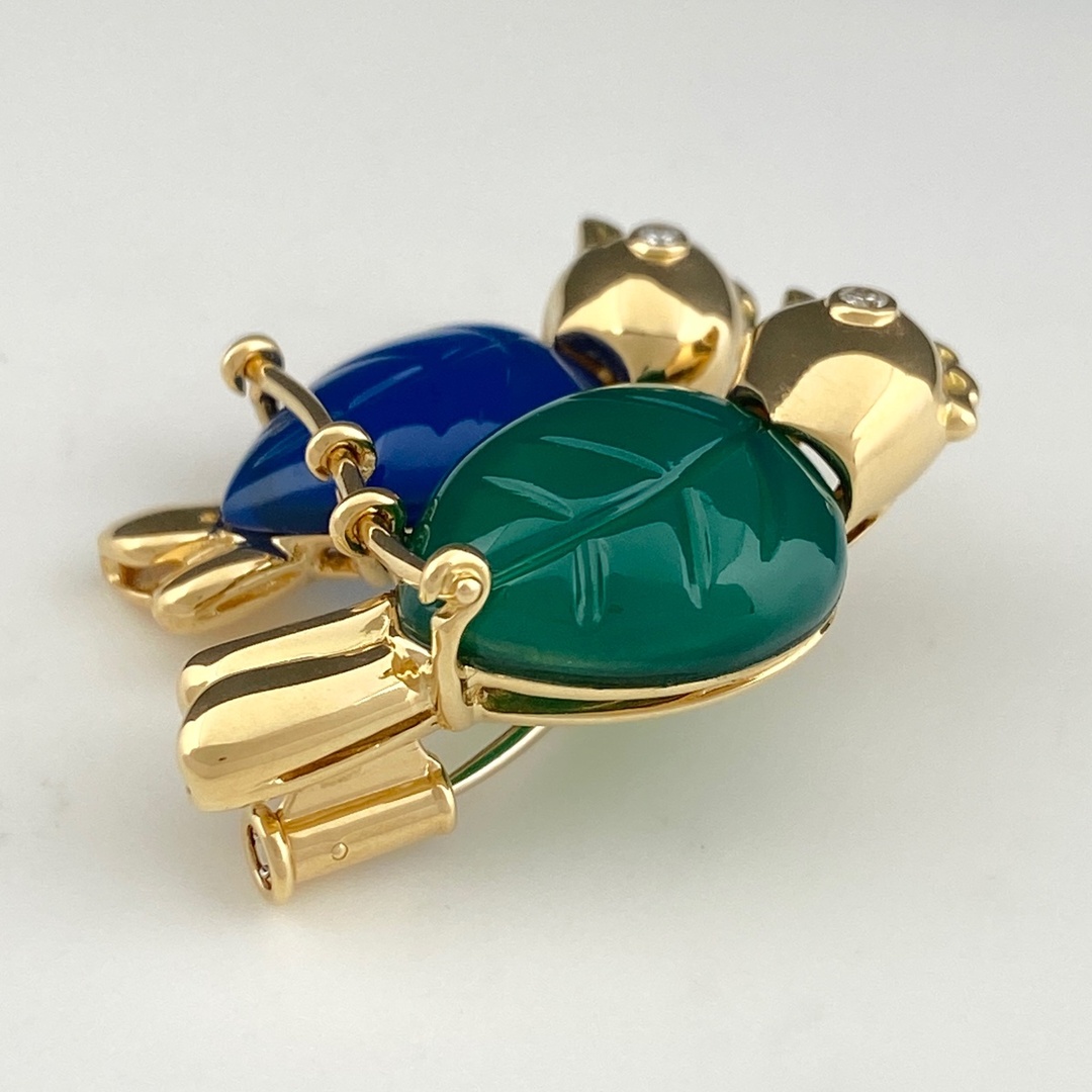 Cartier(カルティエ)のカルティエ バードモチーフ デザインブローチ YG 【中古】 レディースのアクセサリー(ブローチ/コサージュ)の商品写真