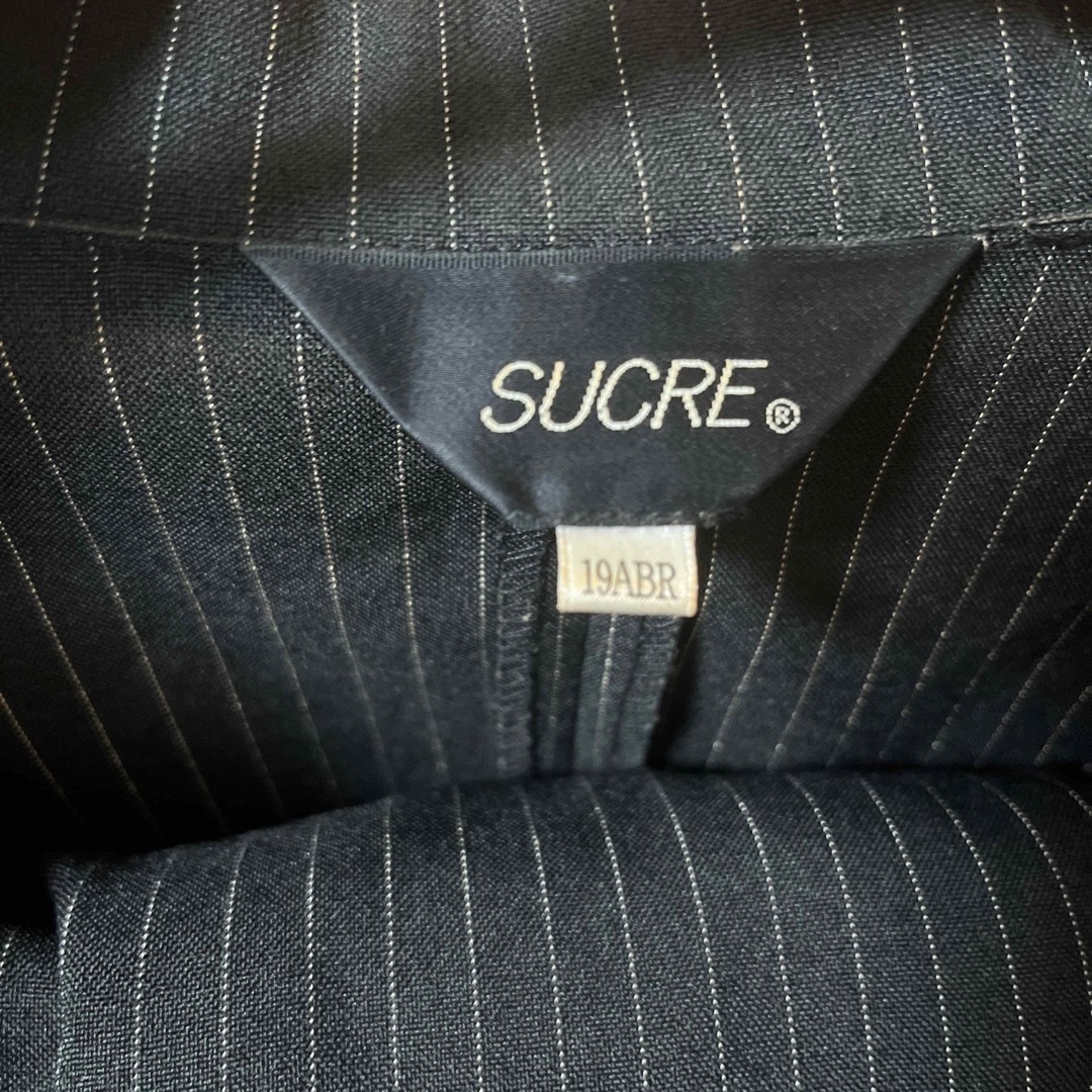大きいサイズ💚夏用7分袖レディースパンツスーツ レディースのフォーマル/ドレス(スーツ)の商品写真