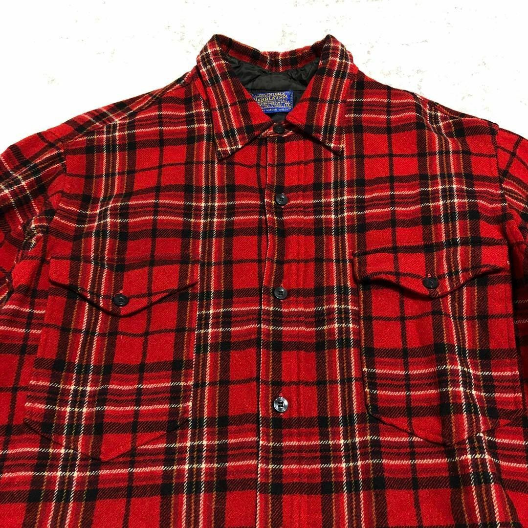 PENDLETON(ペンドルトン)のPendleton ペンドルトン 60s ウールチェックシャツ サイズL相当 メンズのトップス(シャツ)の商品写真