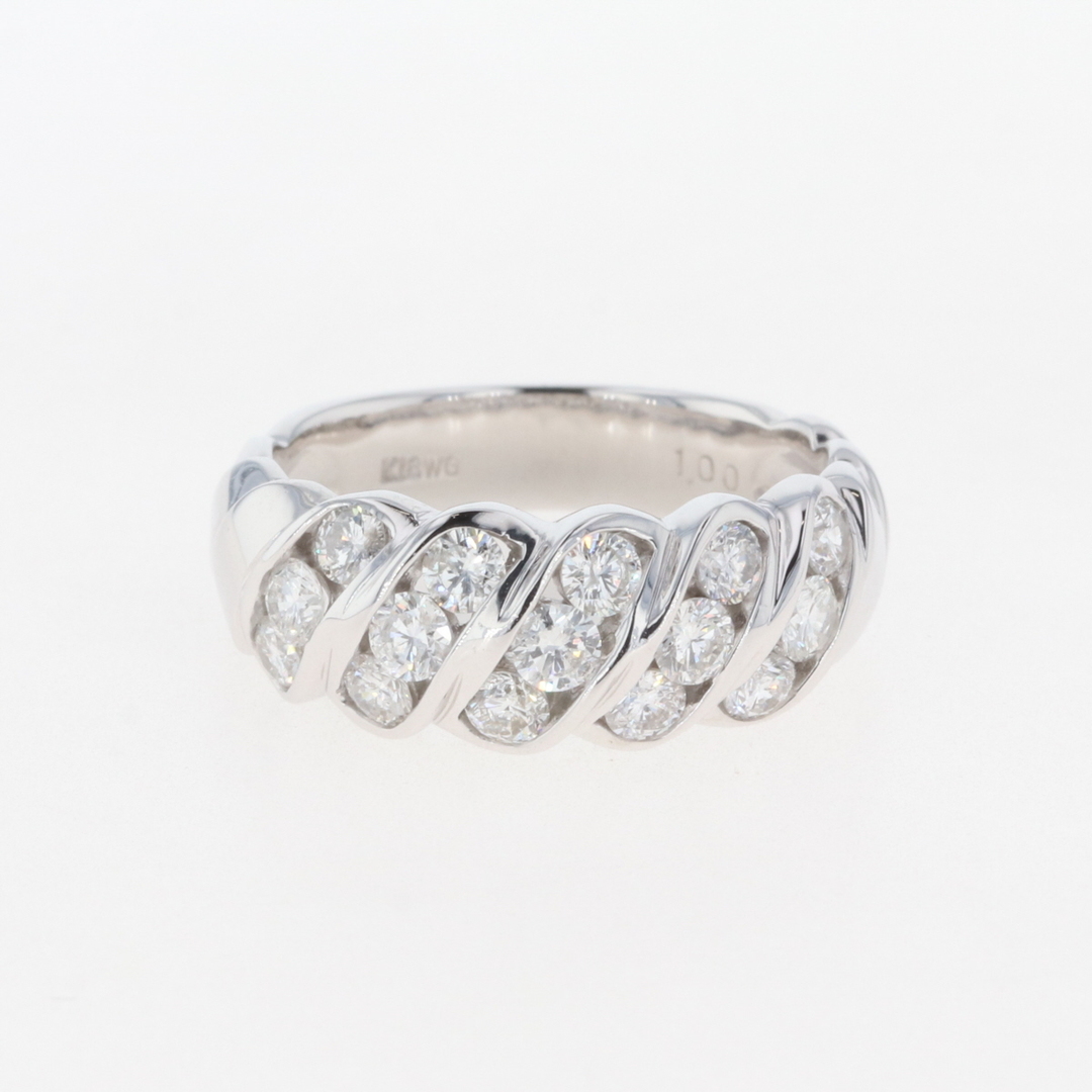 メレダイヤ デザインリング 13.5号 WG - リング(指輪)