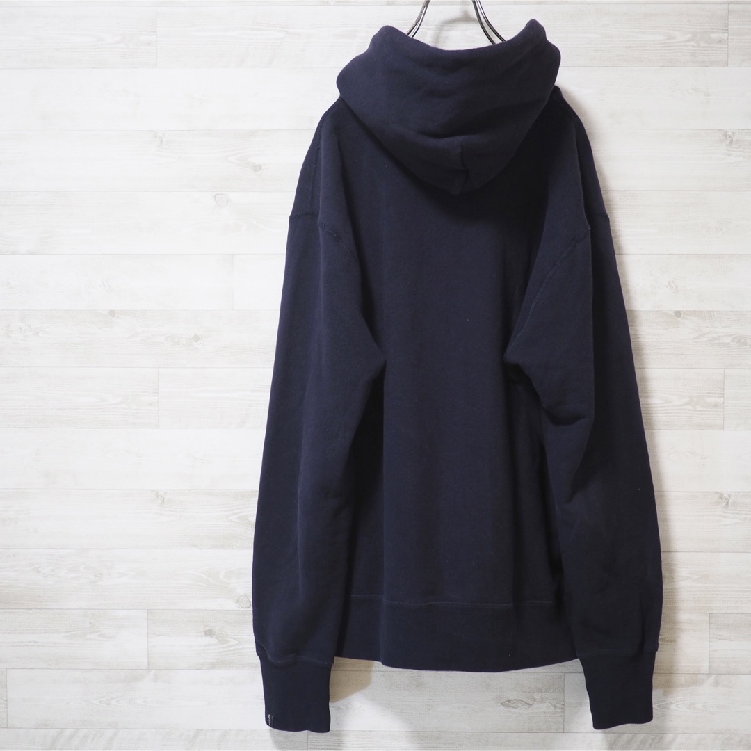 LOOPWHEELER×MHL 18AW Cotton Hoodie-L/Nvy 1