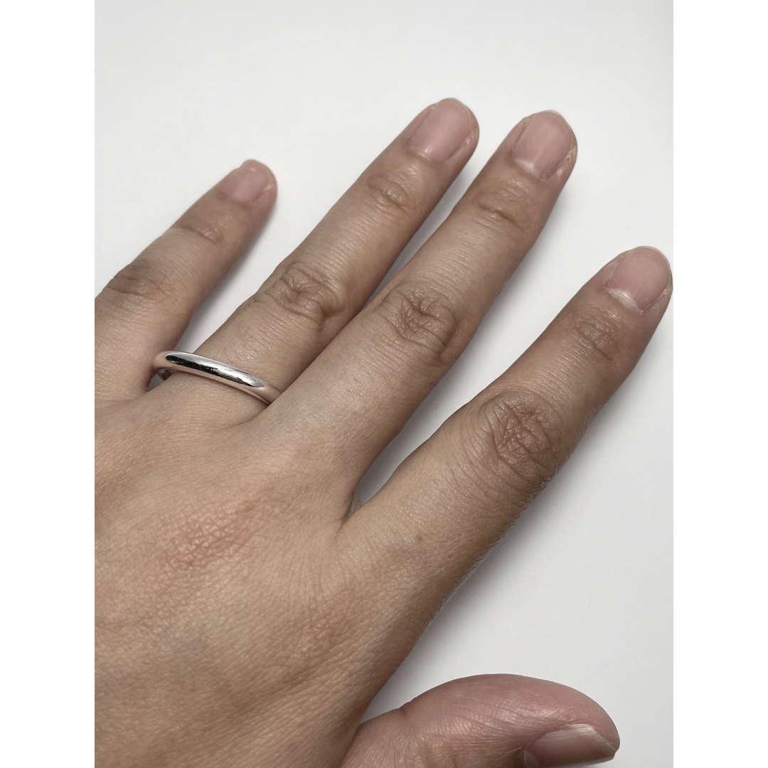 両甲丸　スターリングシルバー925 リング　シンプル　マリッジ　結婚指輪　8ドA メンズのアクセサリー(リング(指輪))の商品写真