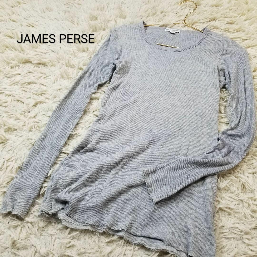 JAMES PERSE - JAMES PERSEカシミヤブレンドクルーネックカット