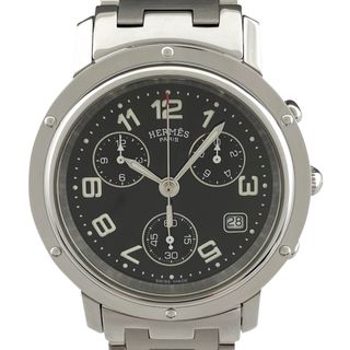 Hermes - エルメス クリッパー クロノ CL1.910 クォーツ メンズ 【中古