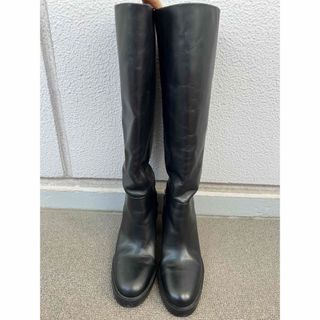 【美品】A+TOKYO サイドカラーラインニットワンピ