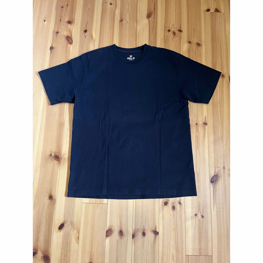 Hanes(ヘインズ)のヘインズ ビーフィー Tシャツ ブラック サイズXL メンズのトップス(Tシャツ/カットソー(半袖/袖なし))の商品写真