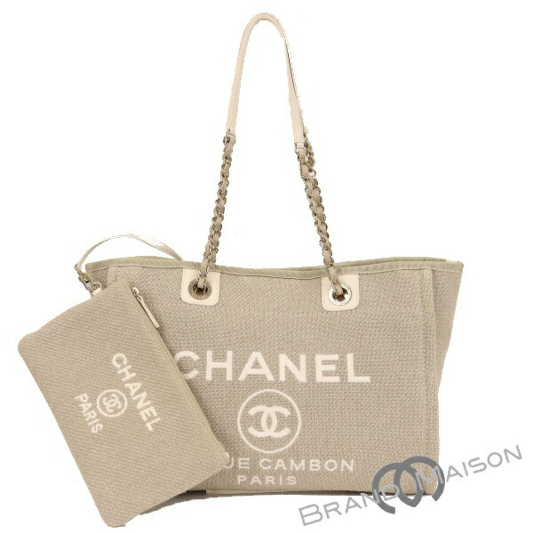 CHANEL(シャネル)の新品同様 シャネル ドーヴィル ショッパーS AS3257 ベージュ チェーントートバッグ CHANEL レディース ショルダーバッグ チェーンバッグ 【中古】 レディースのバッグ(トートバッグ)の商品写真