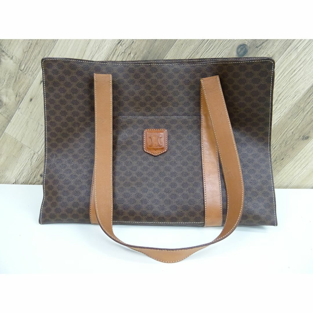 CELINE - M広001 / CELINE マカダム柄 トートバッグ PVC レザー
