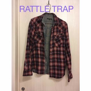 ラトルトラップ(RATTLE TRAP)のRATTLE TRAP チェック　シャツ　Mサイズ(Tシャツ/カットソー(七分/長袖))