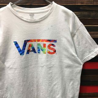 ヴァンズ(VANS)の【希少】バンズ VANS Tシャツ カットソー XL 白 ロゴ(Tシャツ/カットソー(半袖/袖なし))