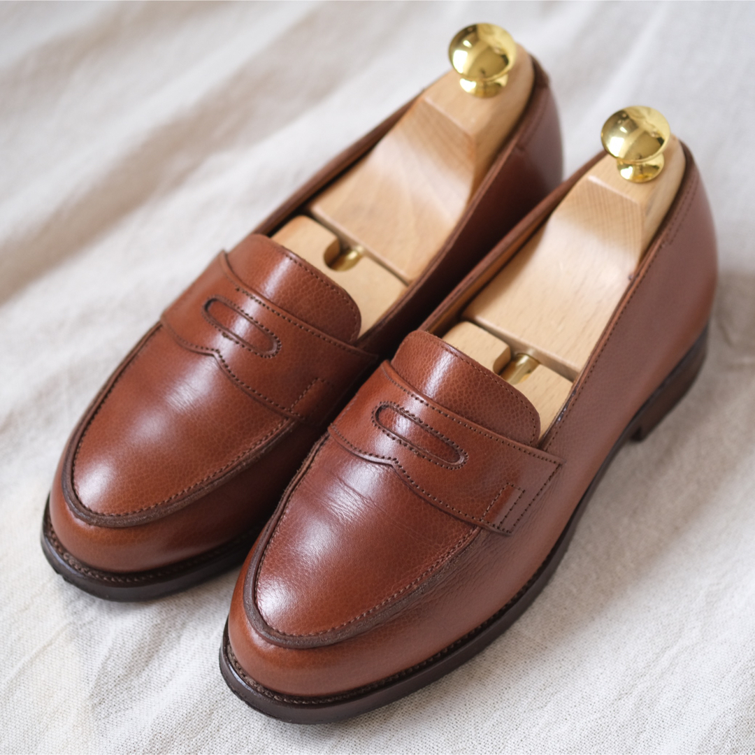 ジョンロブJOHN LOBB コインローファーCORTEZ ブラウン45C