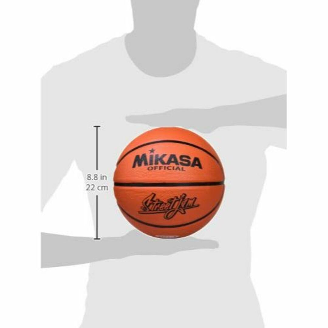 ミカサ(MIKASA) バスケットボール トレーニングボール 6号 (女子用・一般・社会人・大学・高校・中学) ゴム 1.6? オレンジ/白-