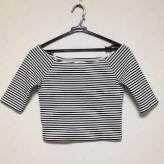 スナイデル(SNIDEL)のsnidel♡オフショルボーダートップス(Tシャツ(長袖/七分))