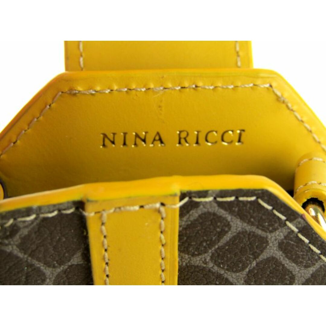 NINA RICCI(ニナリッチ)のニナリッチ バッグチャーム マルチケース ジラフ柄 PVC/レザー ホルダー ポーチ ブランド レディース ブラウン NINA RICCI レディースのファッション小物(ポーチ)の商品写真