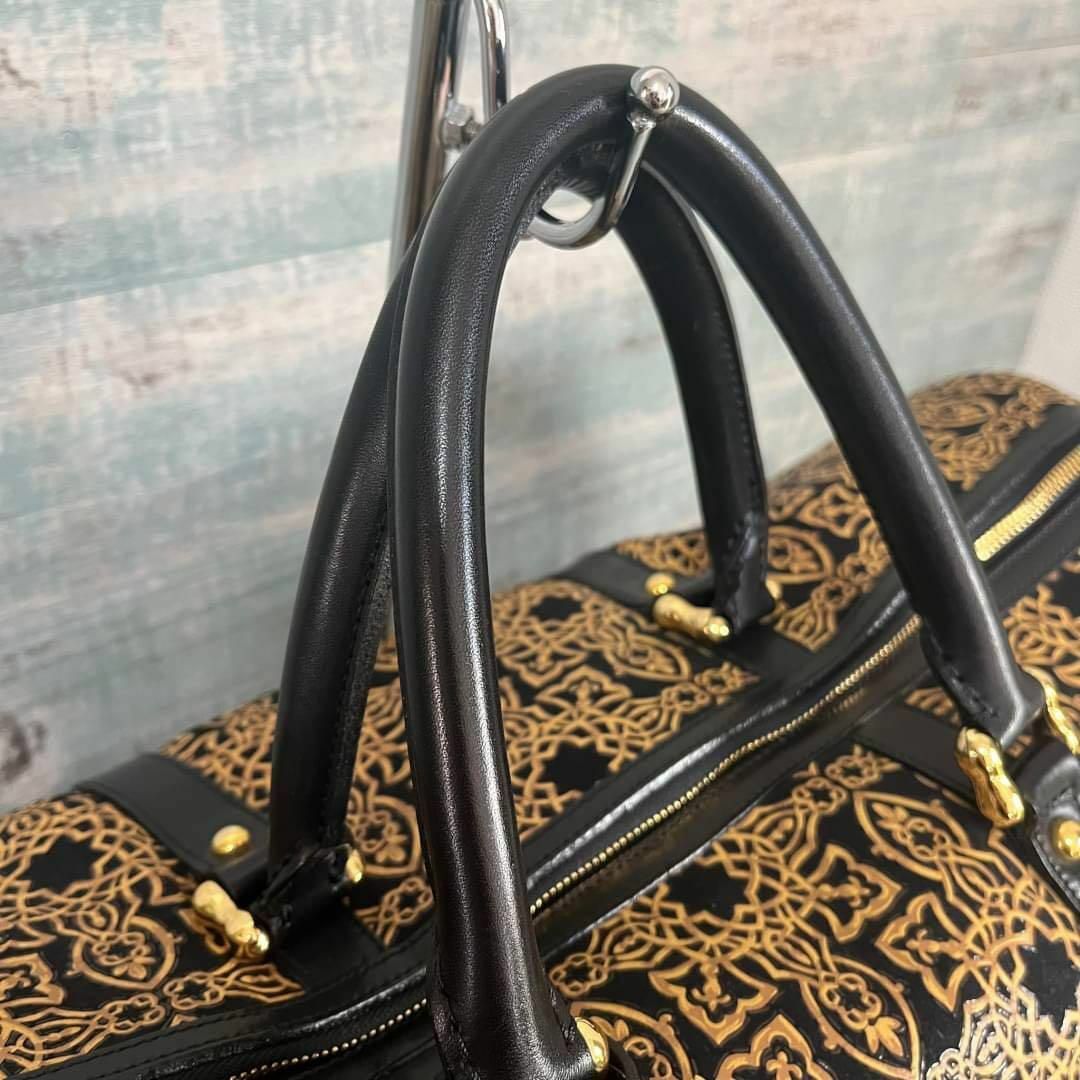 新品 印傳屋 indenya キナート ボストンバッグ 2