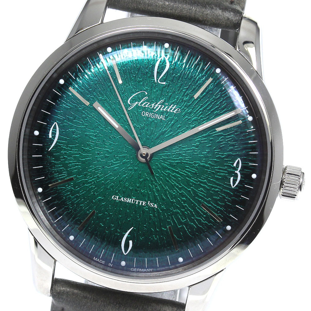 グラスヒュッテ・オリジナル GLASHUTTE ORIGINAL 1-39-52-03-02-04 セネタ シックスティーズ 自動巻き メンズ 美品 _764937