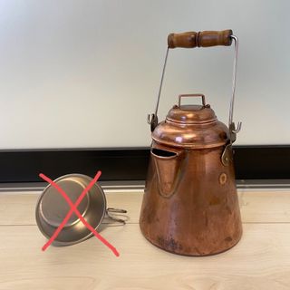 廃盤品】ファイヤーサイド グランマーコッパーケトル ミニ-