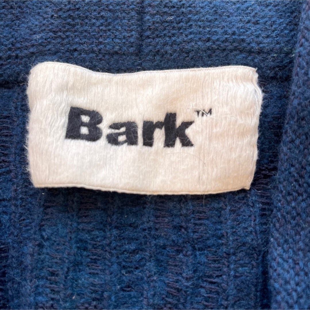 BARK(バーク)の希少 Bark バーク ニット ジャガード 立体デザイン  Vネック セーター メンズのトップス(ニット/セーター)の商品写真