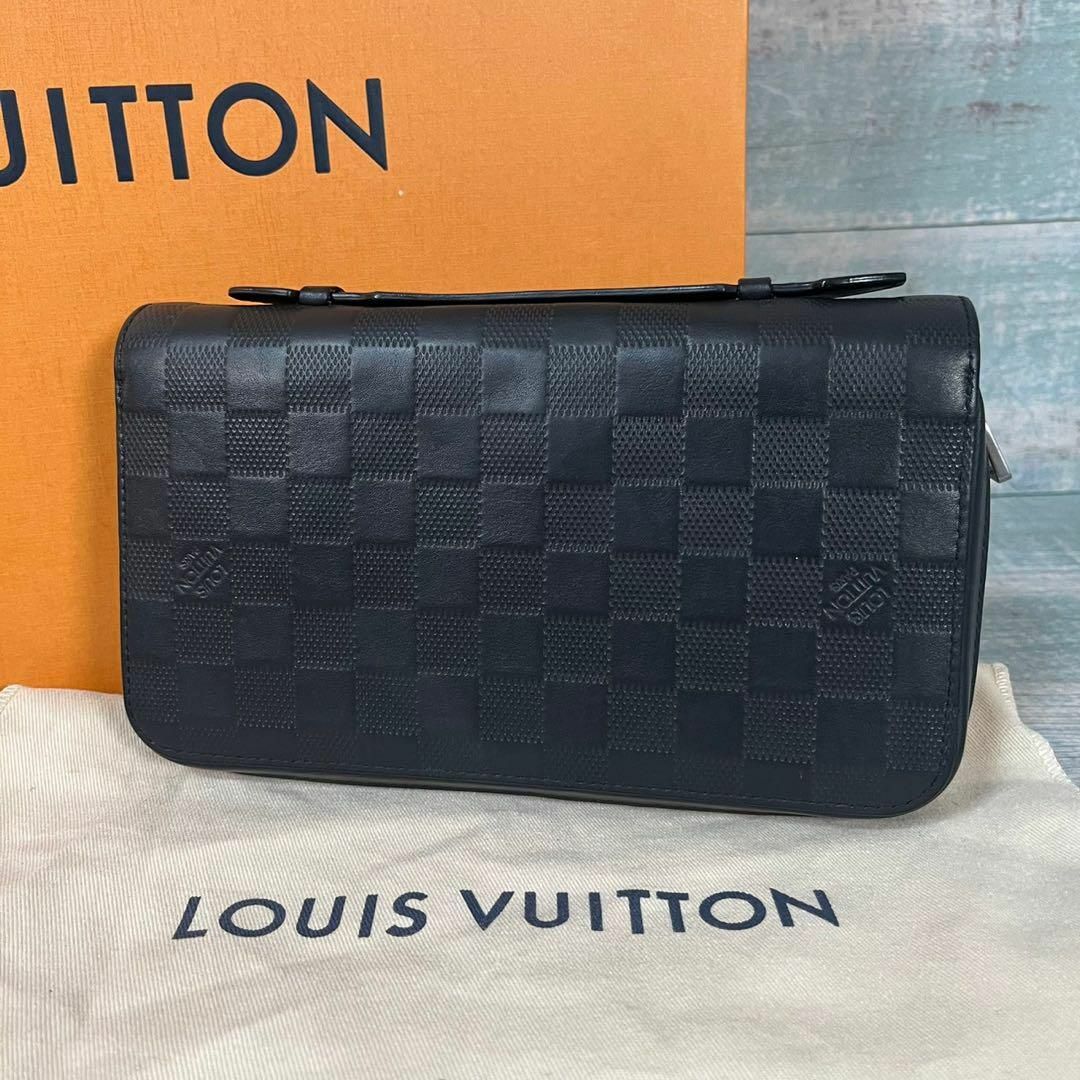 LOUIS VUITTON - 超美品 LOUIS VUITTON ダミエ アンフィニ ジッピー