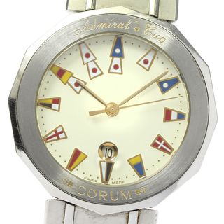 コルム メンズ腕時計(アナログ)の通販 100点以上 | CORUMのメンズを ... コルム CORUM 02.0013 ロムルス ラージデイト PGベゼル スモールセコンド 自動巻き メンズ 美品 _745904