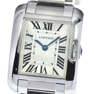 カルティエ(Cartier)のカルティエ CARTIER W5310022 タンク アングレーズSM クォーツ レディース 箱・保証書付き_769054(腕時計)