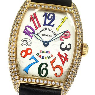 フランクミュラー(FRANCK MULLER)のフランクミュラー FRANCK MULLER 7502QZD トノー カーべックス カラードリーム K18YG ダイヤベゼル クォーツ レディース _769864(腕時計)