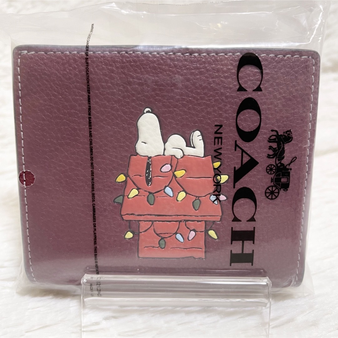 新品未使用✨COACH SNOOPY スヌーピー スナップ ウォレットCF252