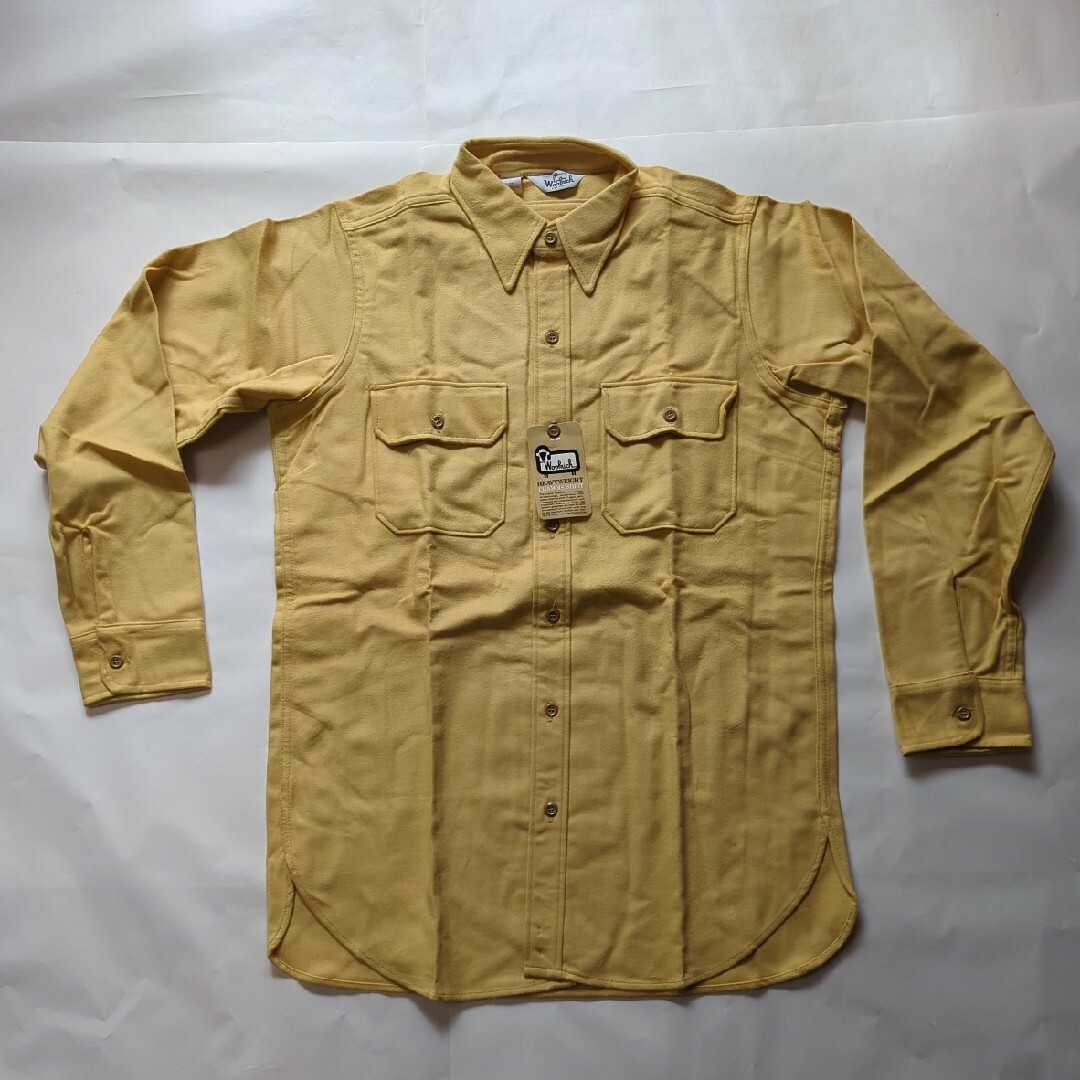 VINTAGE 米国製WOOLRICH chamoisシャツ デットストック