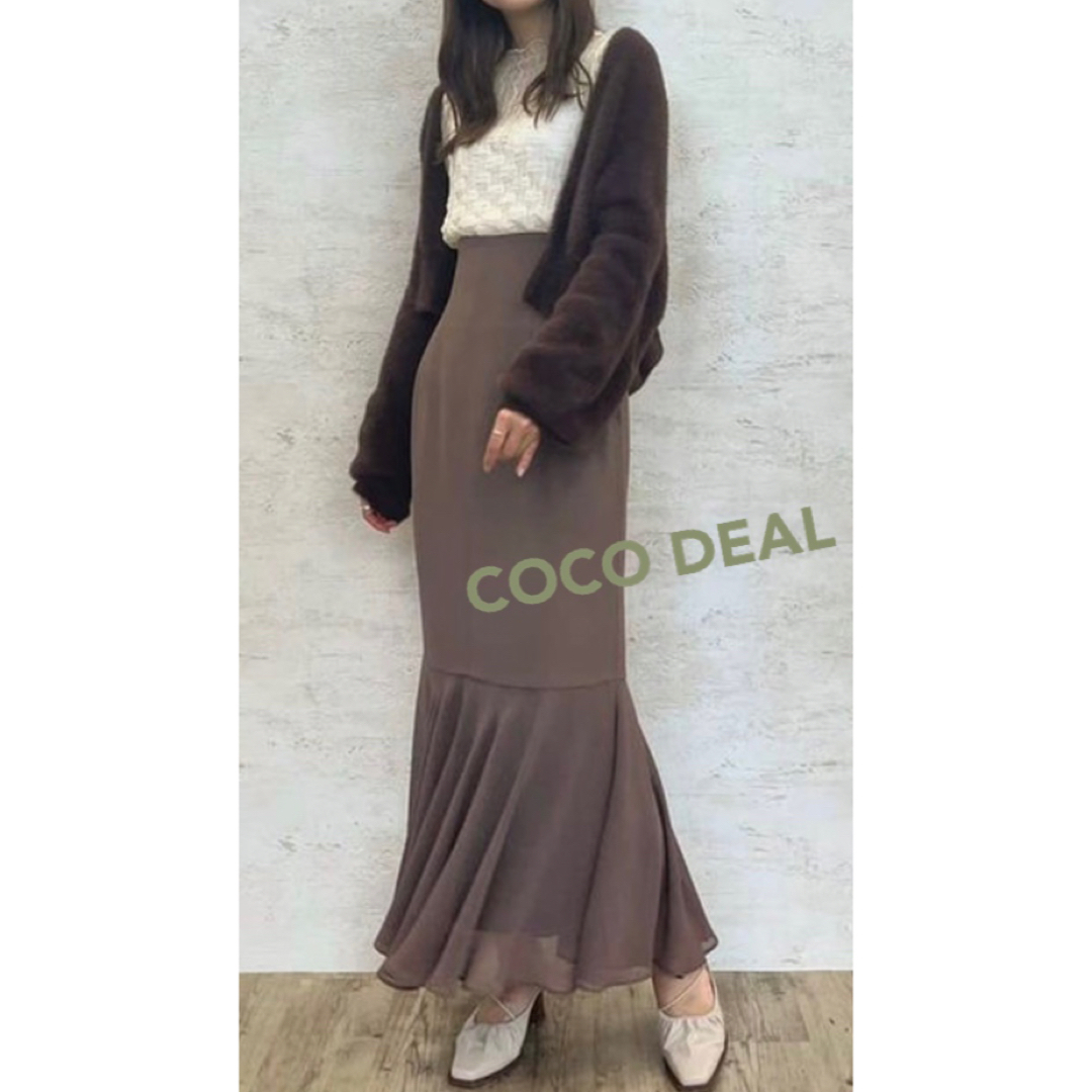 COCO DEAL 異素材切替えマーメイドスカート | フリマアプリ ラクマ