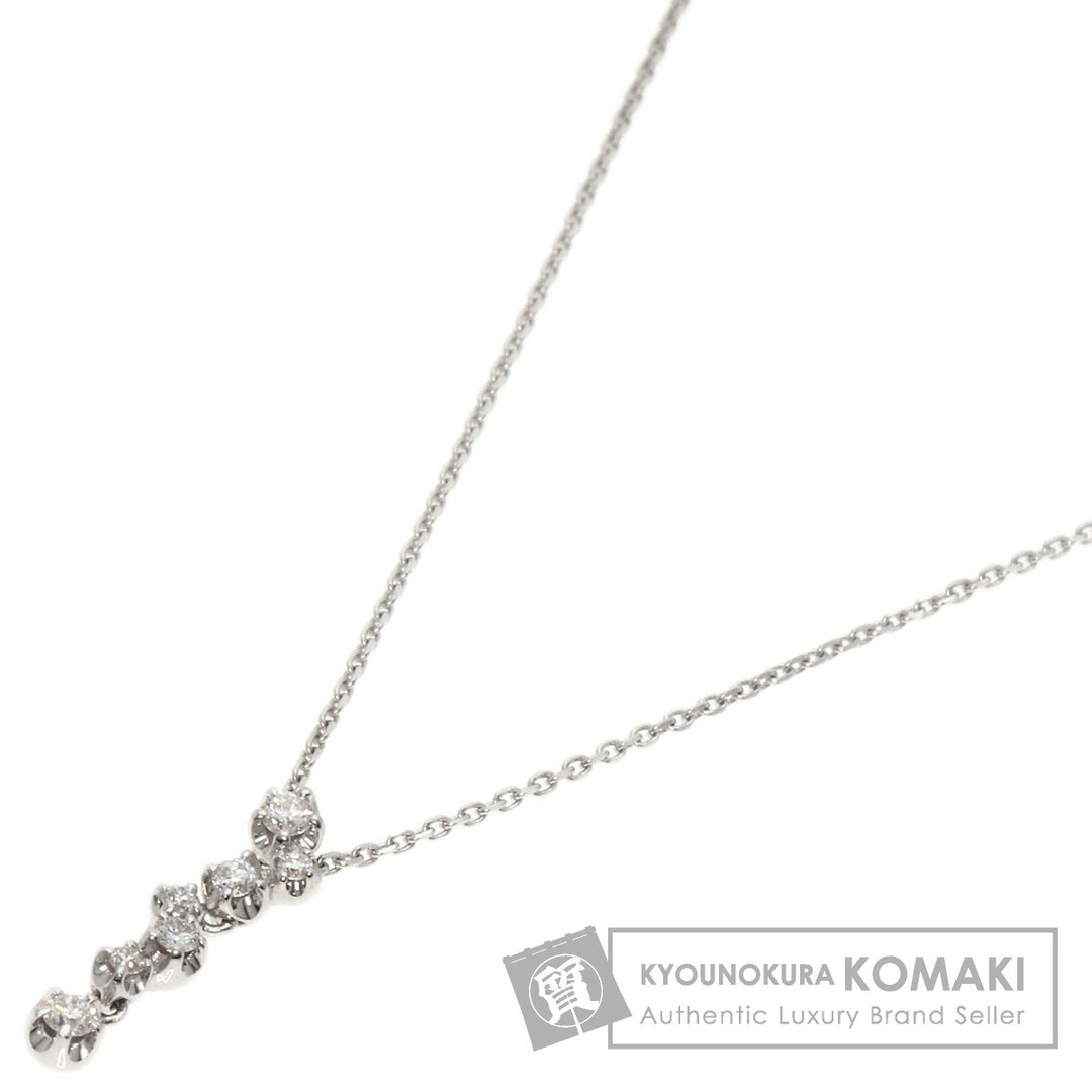 STAR JEWELRY(スタージュエリー)のSTAR JEWELRY ダイヤモンド ネックレス K18WG レディース レディースのアクセサリー(ネックレス)の商品写真