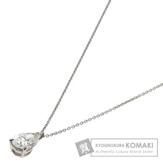 ティファニー(Tiffany & Co.)のTIFFANY&Co. ペアシェイプ 1P ダイヤモンド ネックレス PT950 レディース(ネックレス)