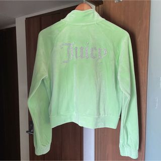 ジューシークチュール(Juicy Couture)の♡juicy couture♡ ミント グリーン キラキラ ベロア パーカー(パーカー)