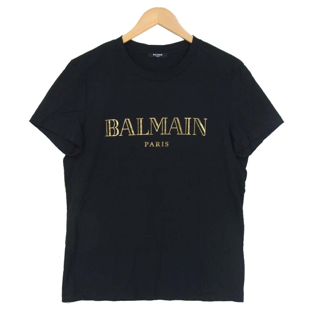 バルマン  フロントロゴ　ゴールドtシャツ