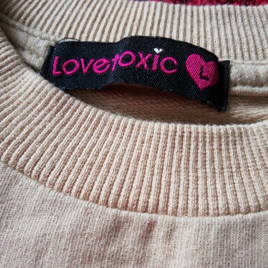 lovetoxic(ラブトキシック)のラブトキシック　半袖ブラウス　レイヤード風　ベージュ　（サイズ160） キッズ/ベビー/マタニティのキッズ服女の子用(90cm~)(Tシャツ/カットソー)の商品写真