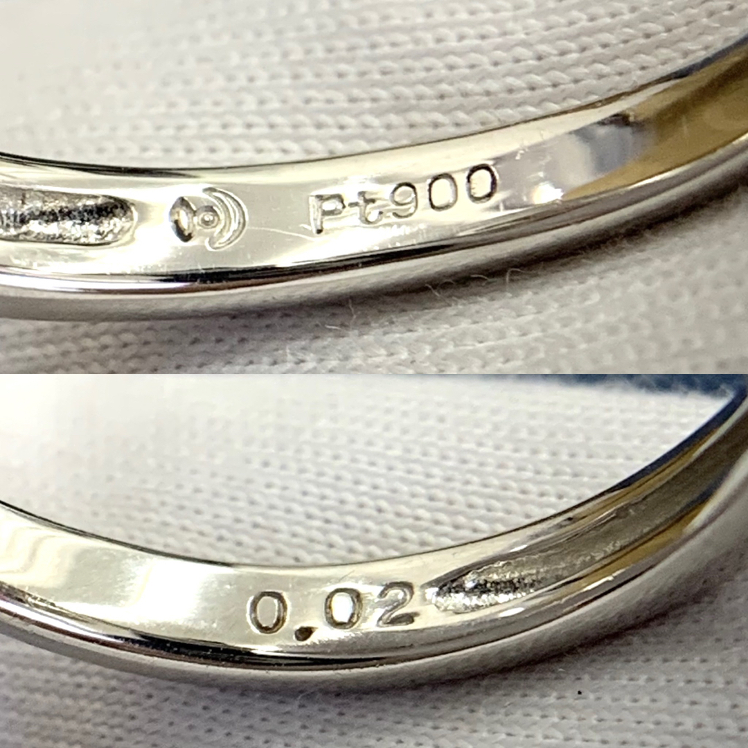 Pt900 田崎 タサキ アコヤ真珠 ダイヤモンド 0.02 リング 指輪