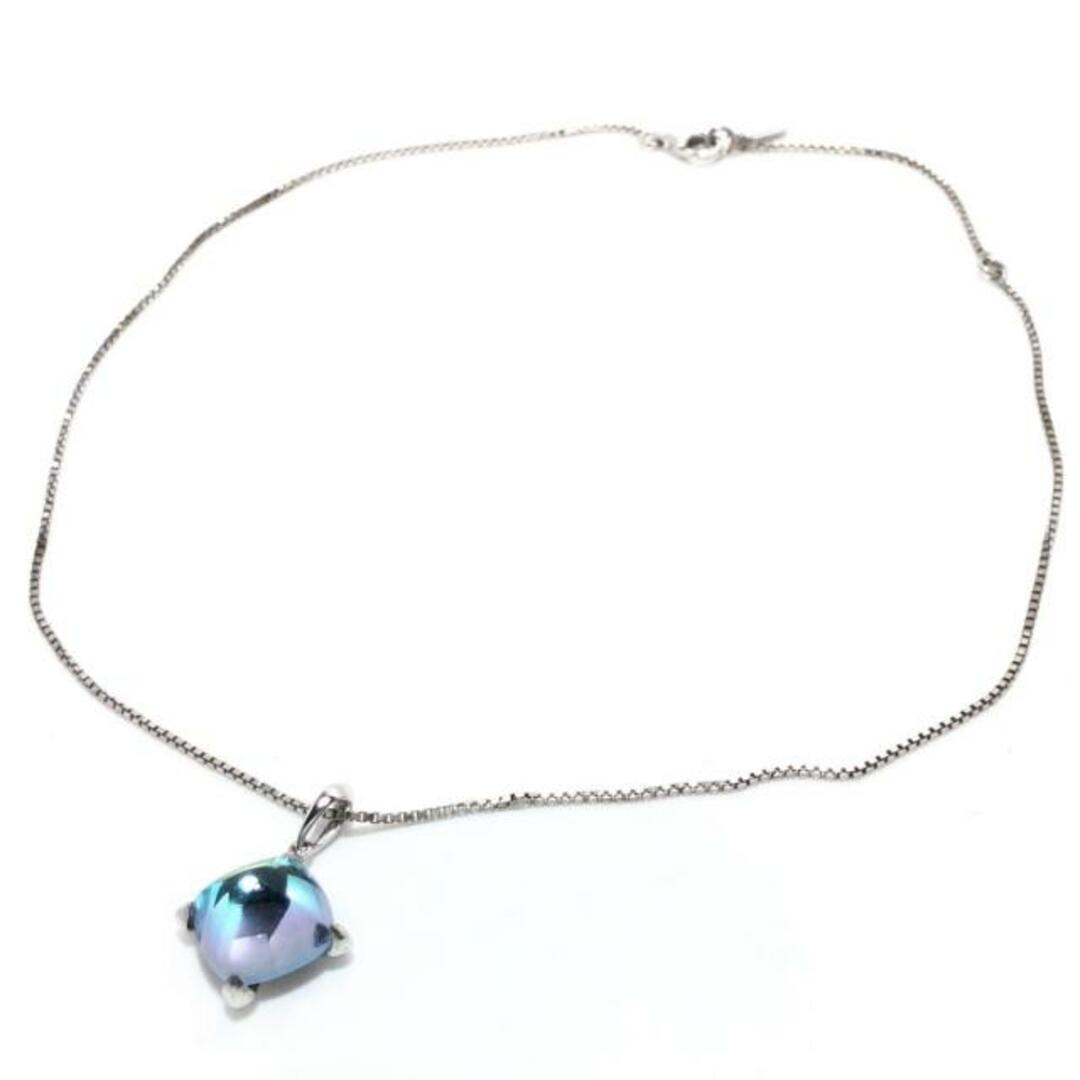 バカラ ネックレス美品 - ライトブルー