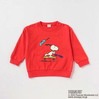 プティマイン(petit main)のプティマイン　スヌーピー  長袖(Tシャツ/カットソー)