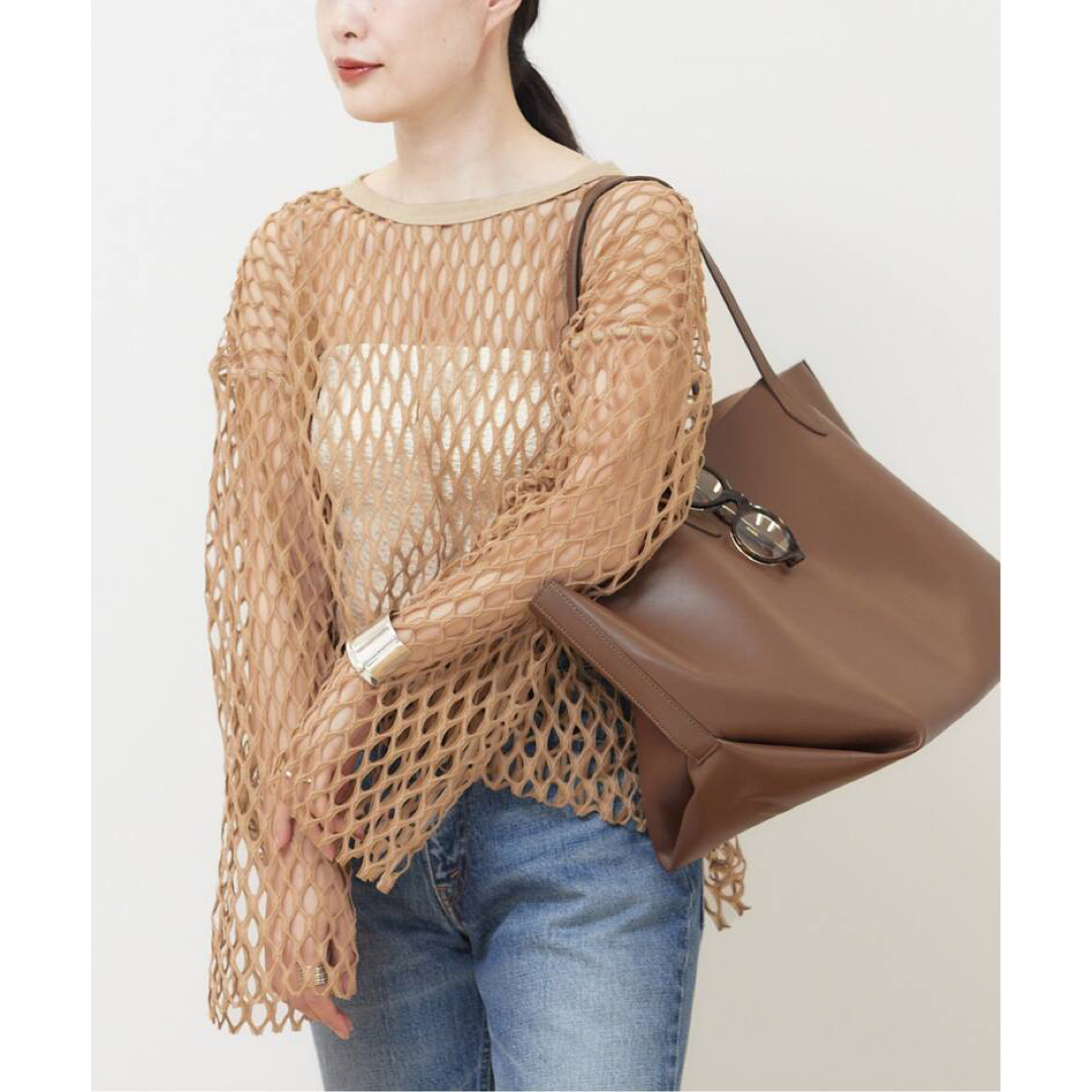 Uhr/ウーアFishnet Over-sized Pull-overカットソー