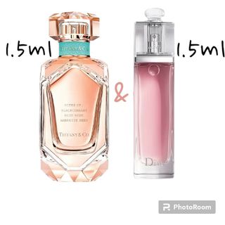 ティファニー(Tiffany & Co.)のティファニーローズゴールド Diorアディクトオーフレッシュ お試し各1.5ml(香水(女性用))