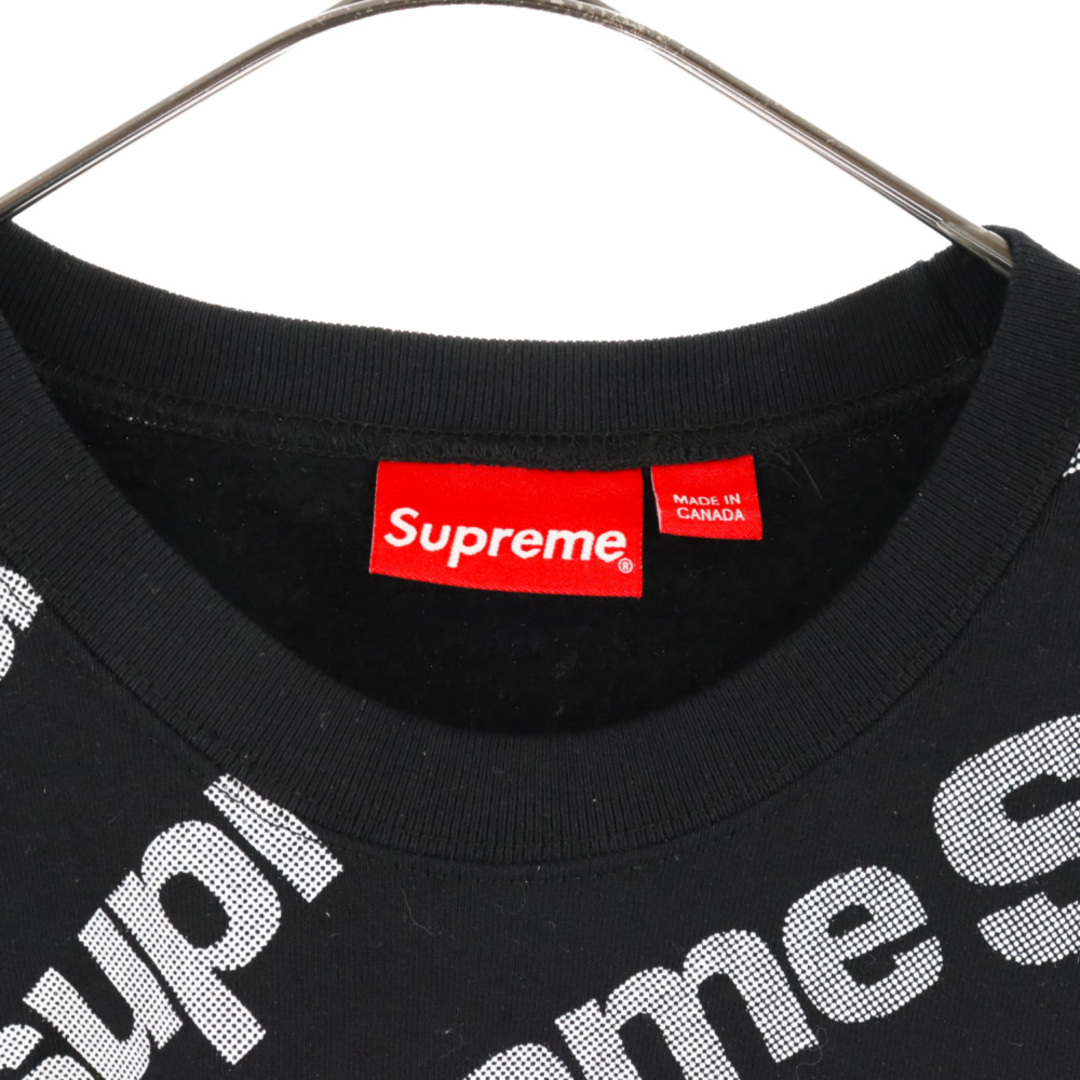 Supreme シュプリーム ハーフジップ スウェット 総柄 刺繍入り