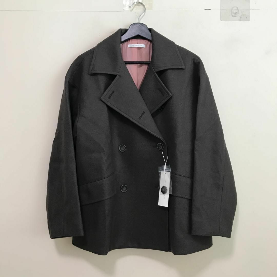 Q5216タ STO:R STO:R Pコート チャコール 9号