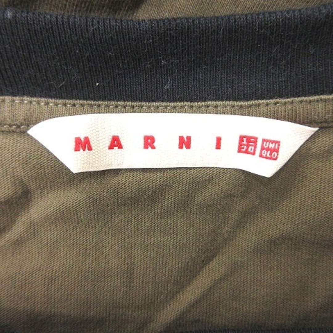 Marni(マルニ)のマルニ ユニクロ Tシャツ カットソー クルーネック 半袖 L 黃 カーキ メンズのトップス(Tシャツ/カットソー(半袖/袖なし))の商品写真