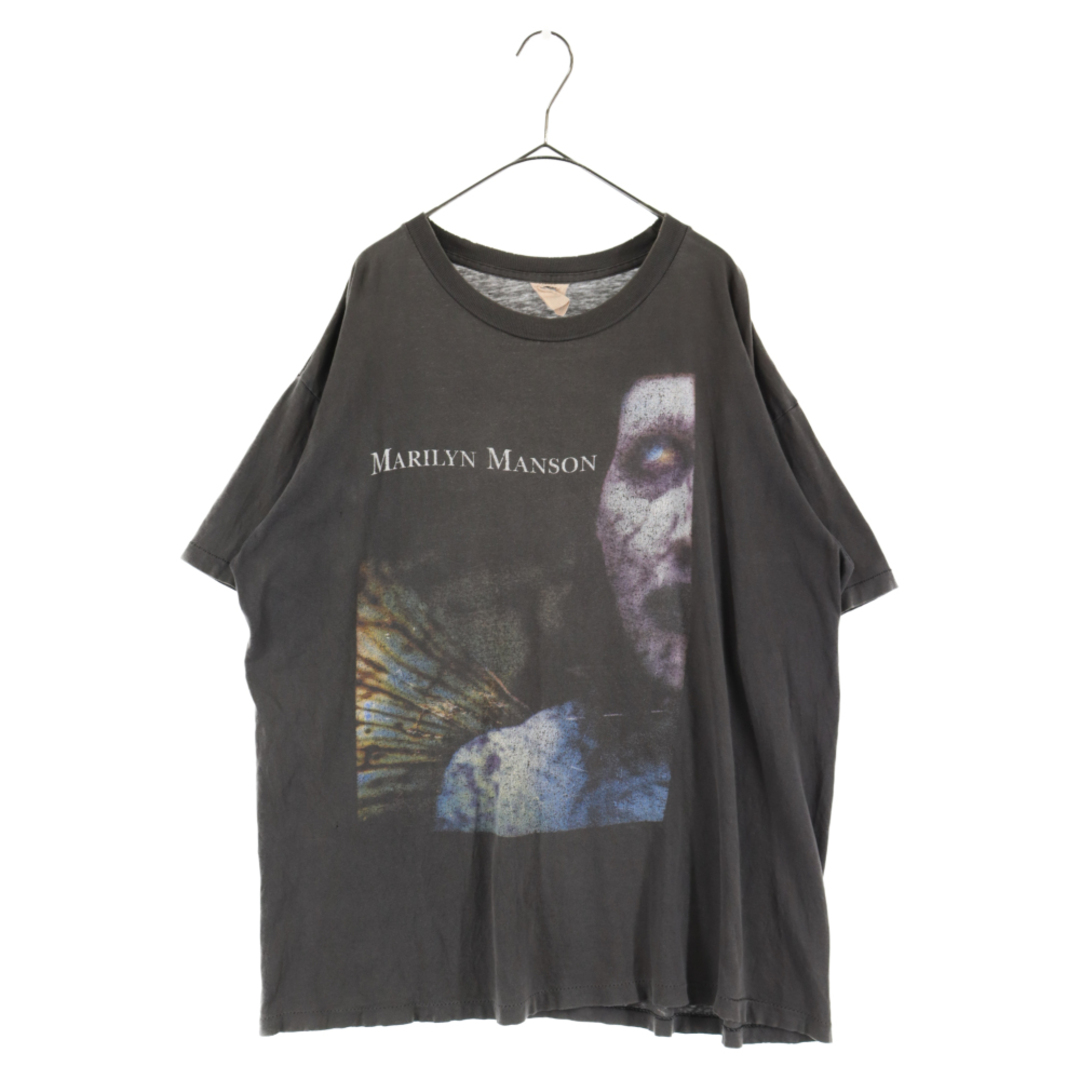 VINTAGE ヴィンテージ 90'S MARILYN MANSON Antichrist Superstar マリリンマンソン アンチクライスト スーパースター プリント 半袖Tシャツ カットソー グレー