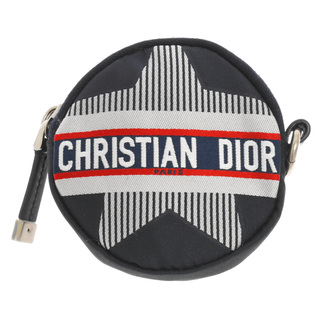 Dior - DIOR ディオール TRAVEL POUCH サークル型ジップコインケース ネイビー 50-MA-0271