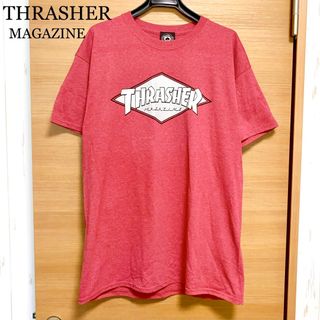 スラッシャー(THRASHER)の新品⭐︎THRASHER  スラッシャー　M L メンズ　Tシャツ　半袖　赤　(Tシャツ/カットソー(半袖/袖なし))