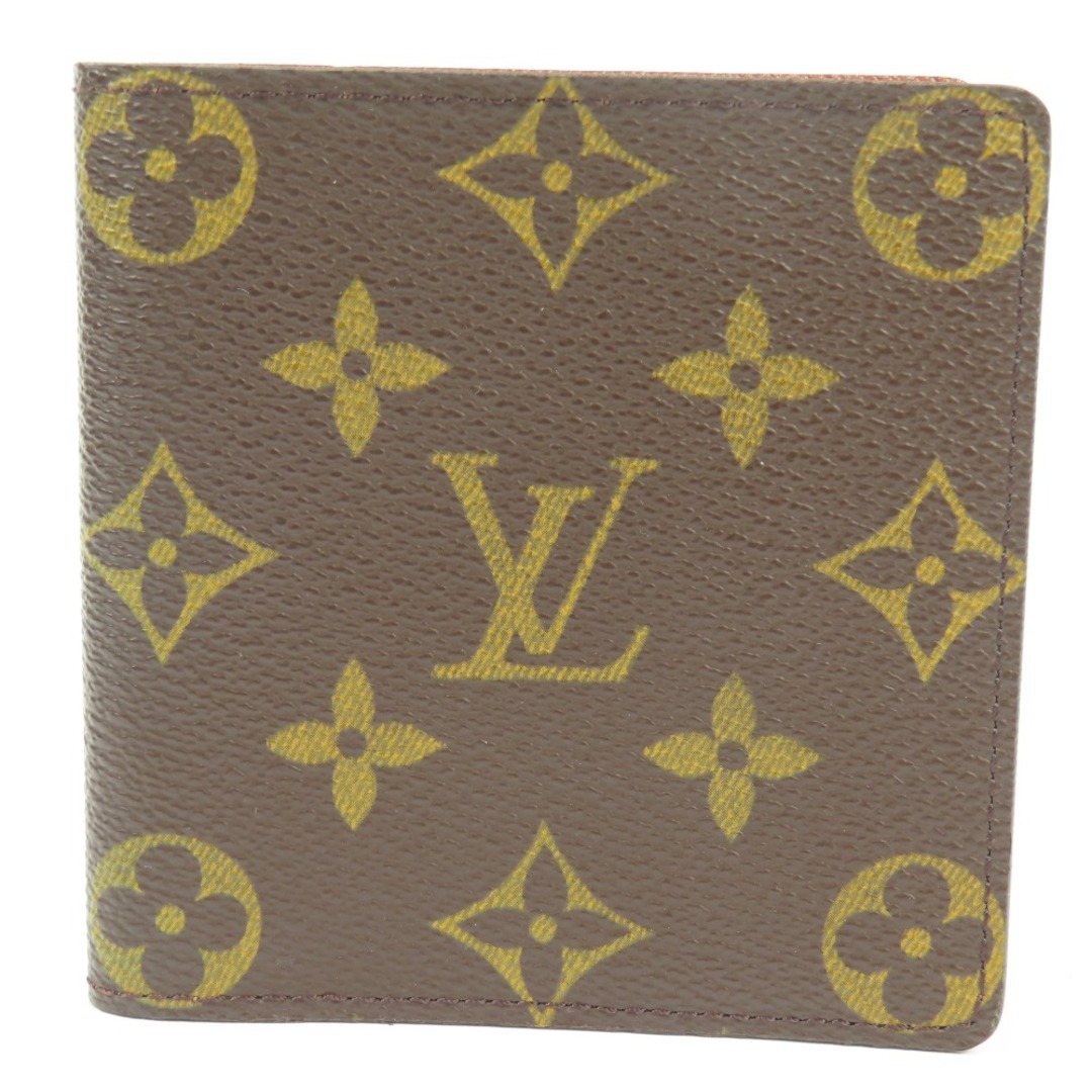 未使用品 LOUIS VUITTON ルイヴィトン 札入れ ベタ無 ヴィンテージ モノグラム 二つ折り財布 PVC ブラウン