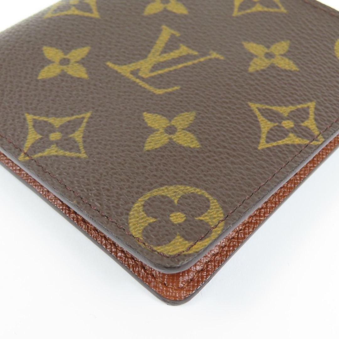 未使用品 LOUIS VUITTON ルイヴィトン 札入れ ベタ無 ヴィンテージ モノグラム 二つ折り財布 PVC ブラウン